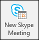 New Skype Meeting Button